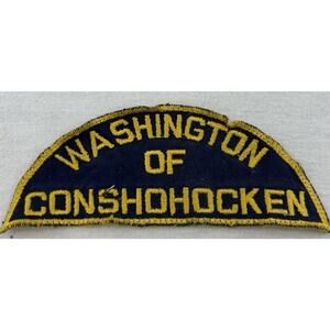 Vintage Washington Fire Company Conshohocken PA Patch Antique Fire Dept